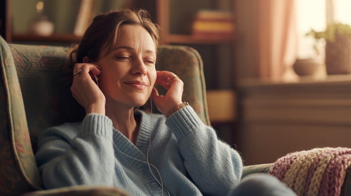 Woman with tired eyes representing chronic pain and stress